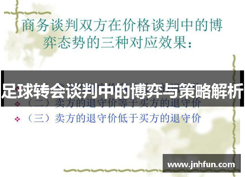 足球转会谈判中的博弈与策略解析